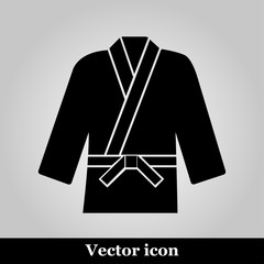 Karate suit icon,vector illustration on background