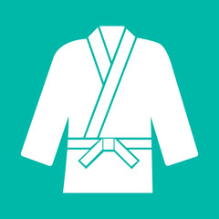 Karate suit icon,vector illustration on background