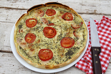 quiche aux tomates et pesto 10082016