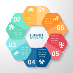 infographic template element, business parts steps or processes,