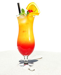 Sex on the Beach Cocktail auf Sand