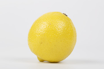 lemon on the white background