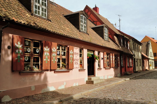 Klaipeda (Memel) - Fachwerkspeicherhaus in der Hohen Stra&szlig;e