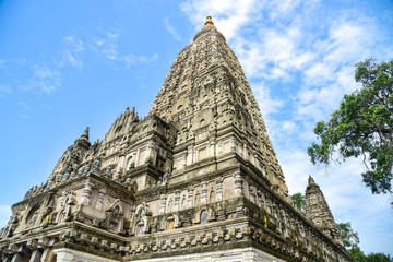 Mahabodhi Temple Complex on a Sunny Day