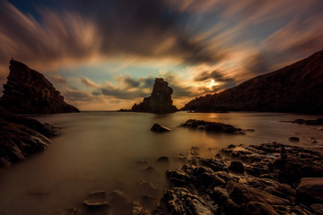 Seascape with rocks