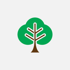 tree icon vector, solid logo illustration, pictogram isolated on white