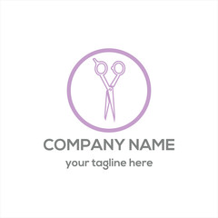 beauty salon and barber shop logo vector