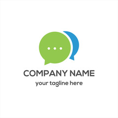 Chat Bubble Logo Vector