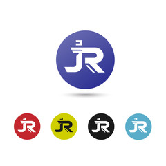creative Letter JR logo icon strong elegant classy concept
