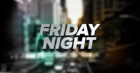 A dynamic animation background plate for an event happening Friday night. With solid color version and luma matte options.	 	