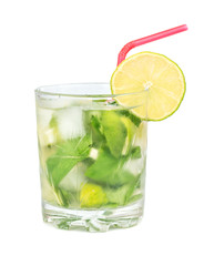 Fresh mojito in glass