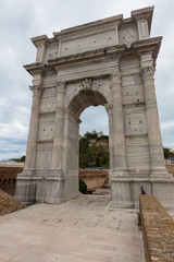 Fototapeta na wymiar Arch of Trajan, Ancona, Italy