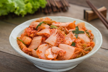 Kimchi in bowl, Korean food