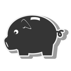 money piggy pig moneybox icon vector graphic