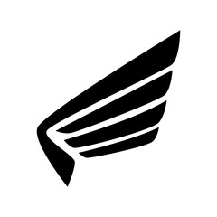 wing modern strippes icon vector graphic