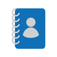 contacts book phones notebook icon vector graphic