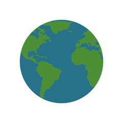 earth world globe map planet geography icon vector graphic