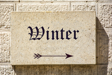 Schild 87b - Winter