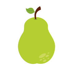 pear fruit food icon vector graphic