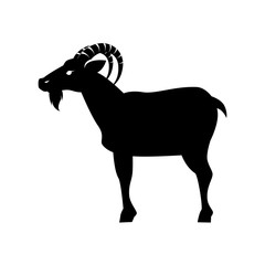 goat animal capricorn icon vector graphic