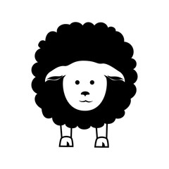 Fototapeta premium sheep animal farm icon vector graphic