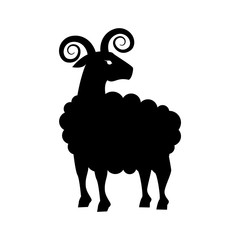 goat animal capricorn icon vector graphic