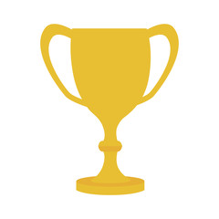 cup trophy golden winner icon vector graphic