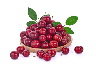 plum isolated on  white background