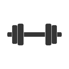 barbell gym muscle icon vector graphic