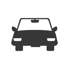 car auto front icon vector graphic