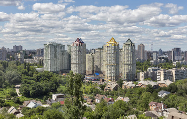 Obraz premium Kiev summer cityscape, Ukraine