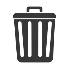 trash can recycling icon vector graphic