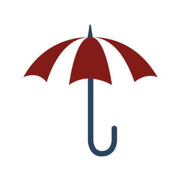 umbrella handle weather icon vector graphic