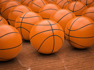 Obraz premium basketball balls