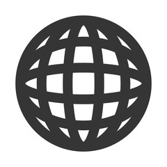 globe connection icon icon vector graphic