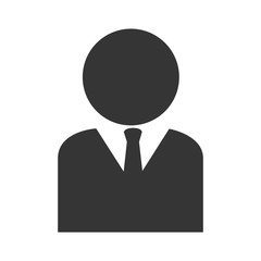 man suit business icon vector graphic