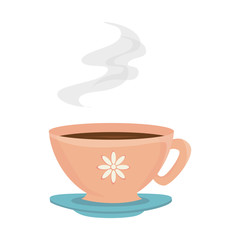 coffee mug cup tea icon vector graphic