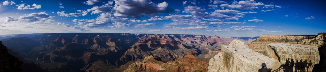 Panoramic view over the Grand Canyon