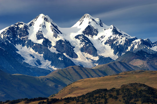 Peak Belukha in Altai mountains, Central Asia