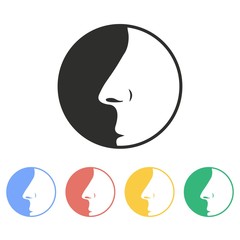 Nose - vector icon.