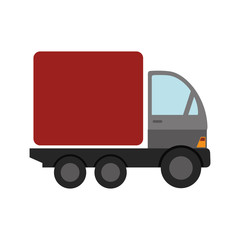 cargo truck delivery icon vector graphic
