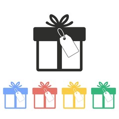 Gift Box - vector icon.