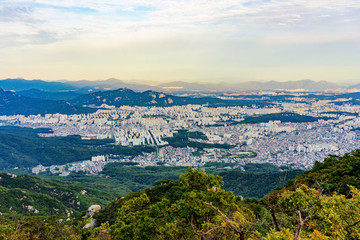 View from the top of Bukhansan