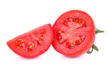 tomato slice isolated on white background