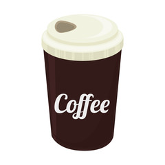 cup coffee take away icon vector graphic