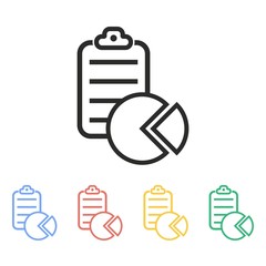 Business report - vector icon.