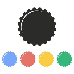 Bottle cap - vector icon.