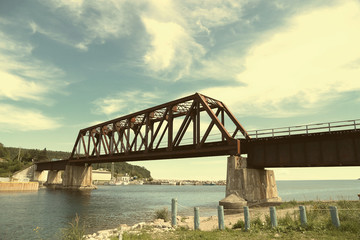 Bridge in Port Daniel in Gaspesie