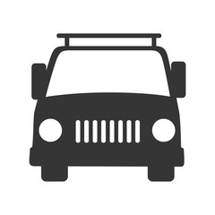 car front vehicle icon vector graphic