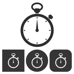 Stopwatch - vector icon.